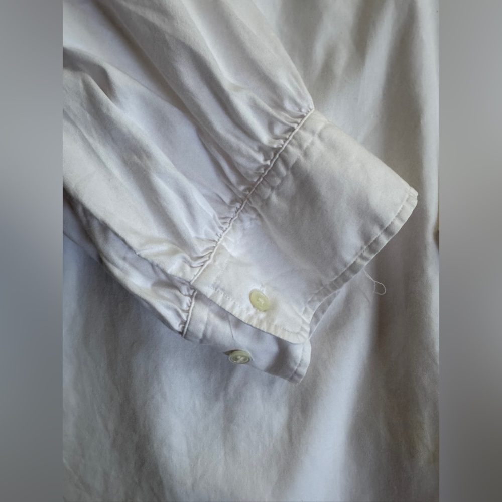 Polo Ralph Lauren White Cotton Blouse Size 10 - Picture 3 of 10